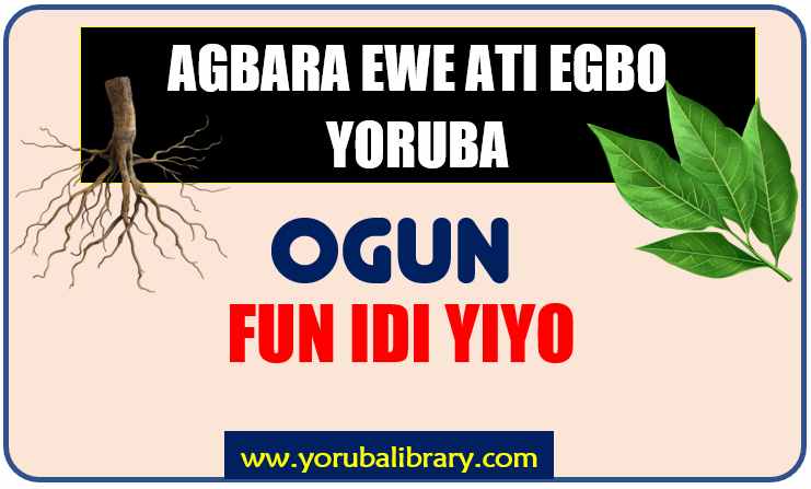 ogun fun idi yiyo to treat haemorrhoids